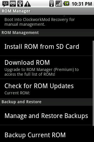 ROM Manager (Premium)